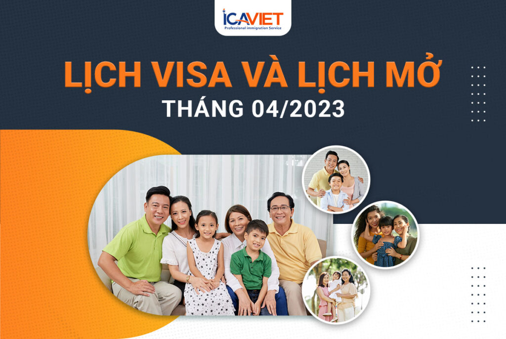 Lịch visa tháng 4