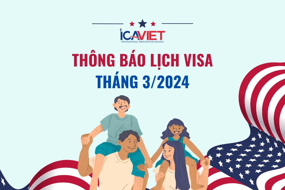 Lịch visa tháng 3/2024