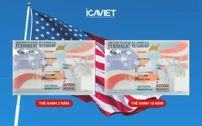Thẻ xanh 2 năm lên 10 năm