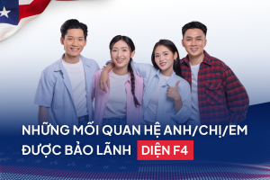 Những mối quan hệ anh chị em nào được chấp nhận để mở hồ sơ bảo lãnh diện F4?