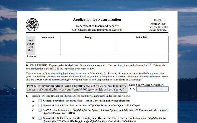 Form N-400 (Application for Naturalization)