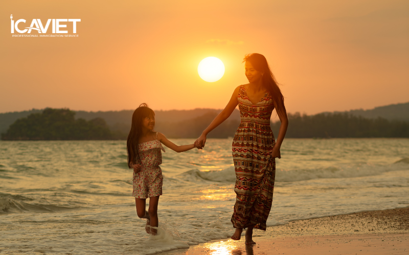 Mẹ là công dân Mỹ